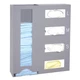 OMNIMED 307010 Wall Mounted PPE Isolation Station (Holds Gloves, Masks &