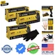 Heavy Duty Black Nitrile Disposable Gloves, 6 Mil - Latex Free, Powder Free, ...