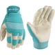 Wells Lamont Women's Hybrid Work/Gardening Gloves | Large (Pack of 1), Aqua