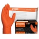 GLOVEWORKS Orange Nitrile Work Gloves, 8 Mil Disposable Heavy Duty, Raised Di...