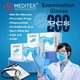 MEDITEX&reg; Blue Exam Nitrile Gloves Latex/Powder Free 4mil S-XL 200 PCS