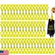 Bozzys Glove Clips For Work Glove Holders 50-Pack Bulk Yellow Z-Shaped Clips