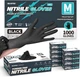 Beastek Black Disposable Nitrile Exam Gloves 100 Pcs 4Mil Chemical Resistant Pow