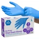 MED PRIDE Nitrile/Vinyl Blend Exam Gloves, Powder-Free, Large, Blue 
