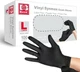 Basic Vinyl Synmax Exam Gloves Powder-Free Size:L ,Color:Black,100pcs