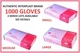 Interplast FOOD SERVICE HANDLING Vinyl Gloves Disposable 1000 sets POWDER FREE