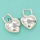 Tiffany & Co. Return to Full Heart Earrings Silver 925 Auth w/Box #3477