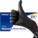 Black Disposable Nitrile Gloves,Latex Free Disposable Gloves 100 Pcs,Food Safe F