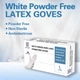 5mil White Latex Gloves, Disposable Powder-Free, Heavy Duty Food Safe Gloves