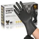 SWIFTLITE Black Vinyl Gloves, Food Grade Gloves Disposable Latex Free & Powde...