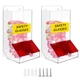 Spiareal 2 Pcs Safety Glasses Dispenser Wall Mount or Stand Acrylic Holder fo...