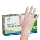 Comfy Package Disposable Vinyl Gloves [100 Count] &ndash; Clear, Latex-Free