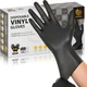 Black Vinyl Gloves, Food Grade Gloves Disposable Latex Free &