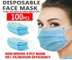 100 PCS🔥✅  Disposable Face Mask 3-Ply Ear loop Mouth Cover, Perfect for various