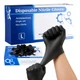 VEVOR Black Nitrile Disposable Gloves 4.5 Mil Latex & Powder-Free 100 Count L