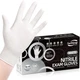 Disposable Nitrile Exam Gloves, 3-Mil, Medium, Box of 100, White Nitrile Gloves 