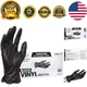 Black Disposable Vinyl Gloves - Industrial Grade, 100 Count, X-Large