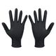 CONDOR  Disposable Gloves,Black,S,PK100 819MF3