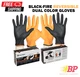 HALYARD Black-FIRE Nitrile Exam Reversible Dual Color Gloves - 150CT