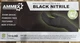 AMMEX Black Nitrile Glove Medical Exam Disposable 3 Mil Size Small 1000 gloves