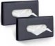 Car Tissue Holder, 2 Pack Sun Visor Napkin Holder, Premium PU Leather, Car Mask