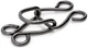 Lakesstory Black Hook & Eyes 0.5" Sewing Hooks and 13mm 0.5 inch, 