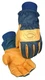 (2 Pairs) Caiman Leather Palm Heatrac Insulated Winter Work Gloves Medium 1354-4