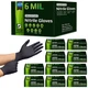Inspire HEAVY DUTY 6Mil ORIGINAL Quality Stretch Nitrile Gloves Black Disposa...
