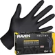 SAS 66519 Raven 7 mil Black Nitrile Disposable Gloves - X-Large