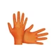 Sas Safety Nitrile Disposable Gloves, Orange, Large 100Ct