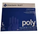 Prime Source Select Disposable Blown Poly Gloves 100 Size Large New in Package