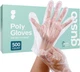 Disposable Poly Plastic Gloves for Cooking, Food Prep & Food Service, Latex & Po