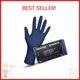 Thickster Powder-Free Exam Grade Latex Disposable Gloves. Size Medium. Blue, 14 