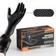 10mil Nitrile Gloves Thick,Industrial Disposable Gloves with Diamond Textured,He