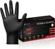 PROMEDIX P Heavy Duty Nitrile Gloves,6Mil-100 Count,Black Disposable Cooking Glo