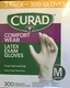CURAD Comfort Wear LATEX Exam Gloves MEDIUM 300 Ct FAST FREE SHIPPING