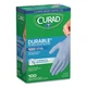 Curad Nitrile Exam Gloves, One Size Fits Most, 7.36" Long, Blue, 100/Box