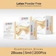 MEDITEX&reg;Latex Exam Gloves Powder Free  White 5mil S-XL 200/1000 PCS