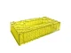 Mid Century Tissue Box Holder 2 pcs Bright Neon Yellow Geometric Flower Trim