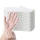 Disposable Food Prep Gloves, Transparent, One Size, 1500 Pcs