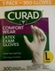 CURAD Comfort Wear LATEX  Exam Gloves Large 300 Count 