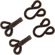 Lakesstory Brown Covered Hooks & Eye Sewing Closure for Fur Coat 