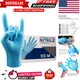 Nitrile Disposable Gloves Powder & Latex Free 4mil Touch Screen Disposable No...