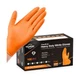 TitanFlex Heavy Duty Orange Industrial Nitrile Gloves with Raised Diamond Tex...