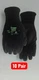 10 Pair Watson Work Gloves Stealth  Nylon/Nitrile Zero Black XL #319-X 