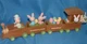 Enesco 1983 Vintage Easter Bunny Wooded Train Express complete Box E-3477