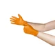 MICROFLEX 93-256 Mega Texture Disposable Gloves, Orange X-Large, Case of 1000