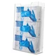 Triple Acrylic Gloves Dispenser, Tissue Box Shelf, Glove 1 Count Triple Stack