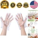 Eco-Friendly 100 pcs Plastic Disposable Gloves for Food Handling and Cleaning