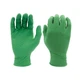 Eco Friendly Nitrile Gloves Medium Green Disposable Powder Free 4 Mil 7705Pft